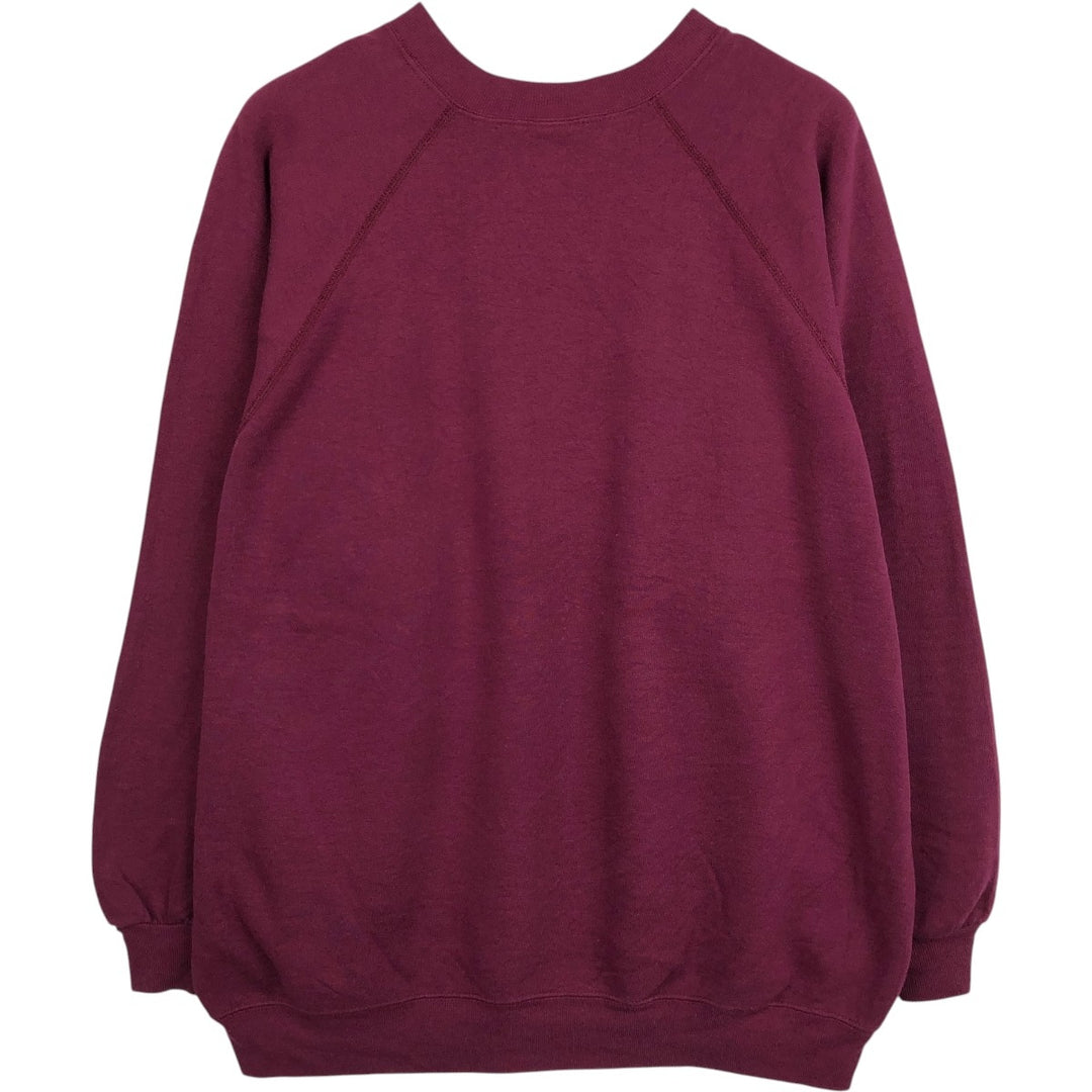 Jerzees 762 College Sweatshirt, Men's XXL equivalent, Vintage. cotton wine-red Vintage Second Hand