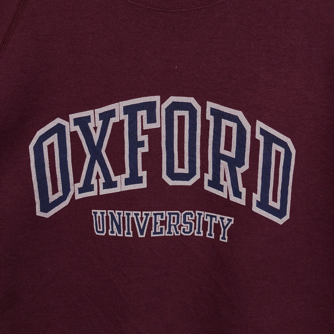 Jerzees 762 College Sweatshirt, Men's XXL equivalent, Vintage. cotton wine-red Vintage Second Hand