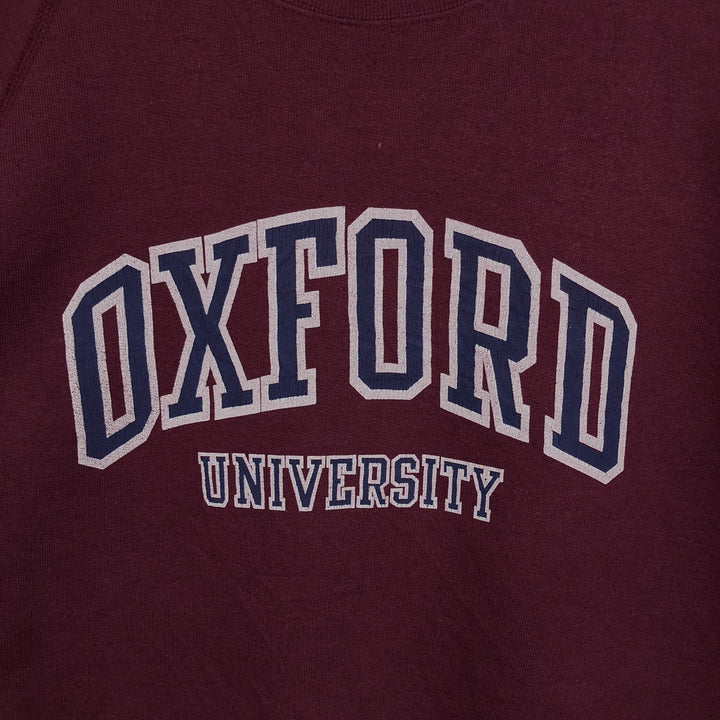 Jerzees 762 College Sweatshirt, Men's XXL equivalent, Vintage. cotton wine-red Vintage Second Hand
