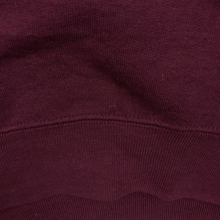 Jerzees 762 College Sweatshirt, Men's XXL equivalent, Vintage. cotton wine-red Vintage Second Hand
