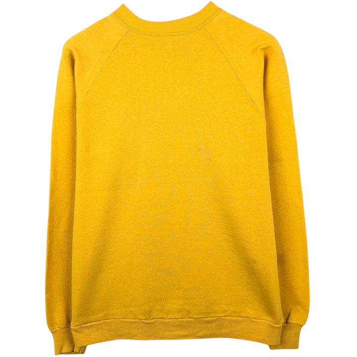 Vintage 1980'S Jerzees college sweatshirt, made in the USA, men's size XL polyester yellow type Vintage Second Hand