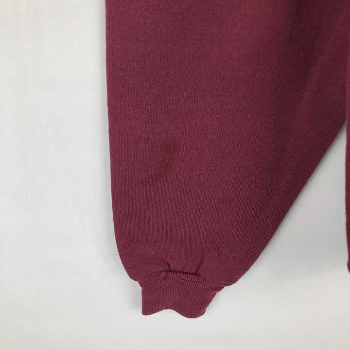 Vintage 90'S Russell ATHLETIC college sweatshirt, made in the USA, size L, men's cotton burgundy type Vintage Second Hand