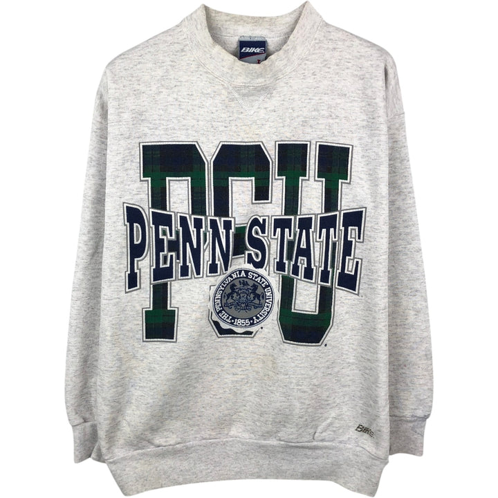 Vintage 90'S BIKE college sweatshirt, made in the USA, size L, men's cotton gray type Vintage Second Hand