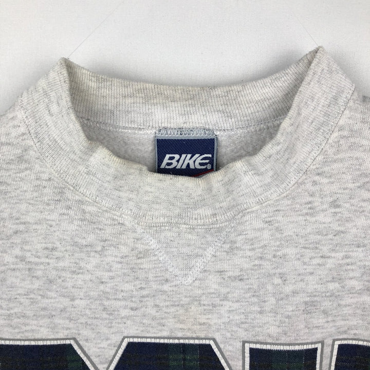 Vintage 90'S BIKE college sweatshirt, made in the USA, size L, men's cotton gray type Vintage Second Hand