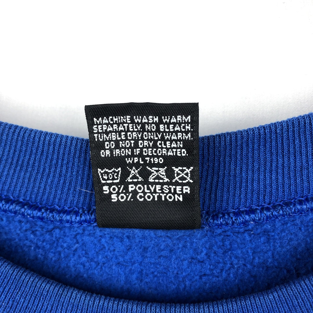 90'S Miller HL MILLER GOLD College Sweatshirt, Made in USA, Men's Size M (approx.), Vintage polyester blue type Vintage Second Hand