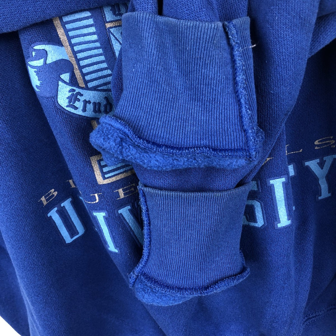 90'S Miller HL MILLER GOLD College Sweatshirt, Made in USA, Men's Size M (approx.), Vintage polyester blue type Vintage Second Hand