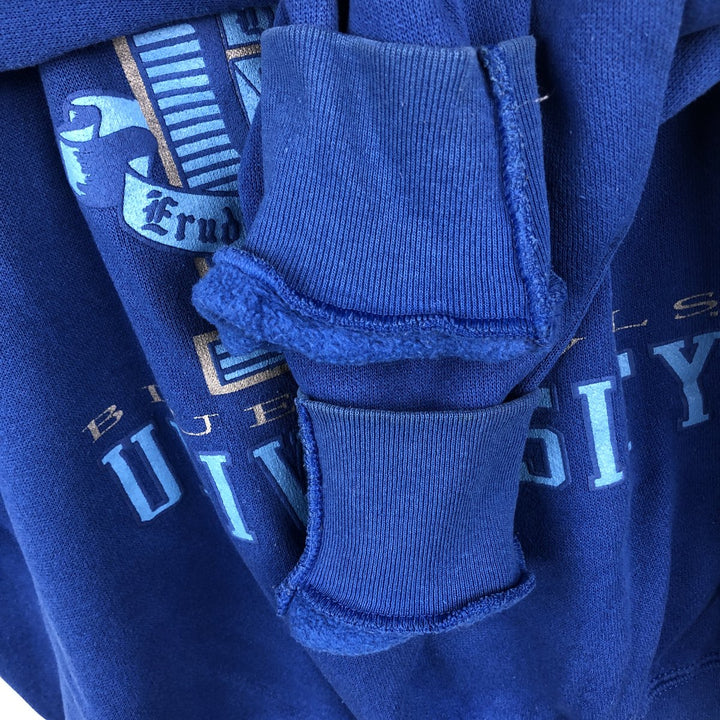 90'S Miller HL MILLER GOLD College Sweatshirt, Made in USA, Men's Size M (approx.), Vintage polyester blue type Vintage Second Hand