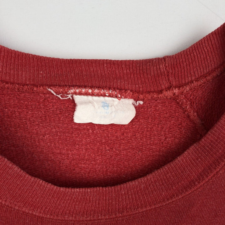 Vintage college sweatshirt, size L, men's unclear red type Vintage Second Hand