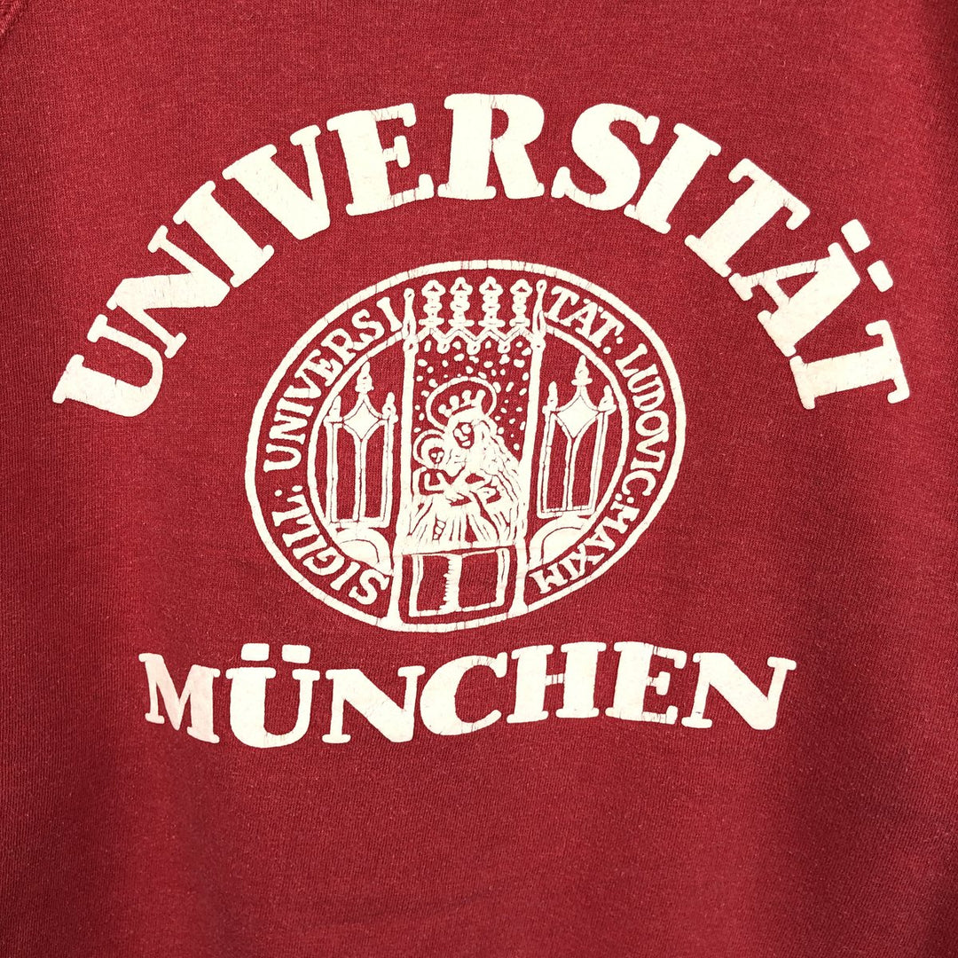 Vintage college sweatshirt, size L, men's unclear red type Vintage Second Hand