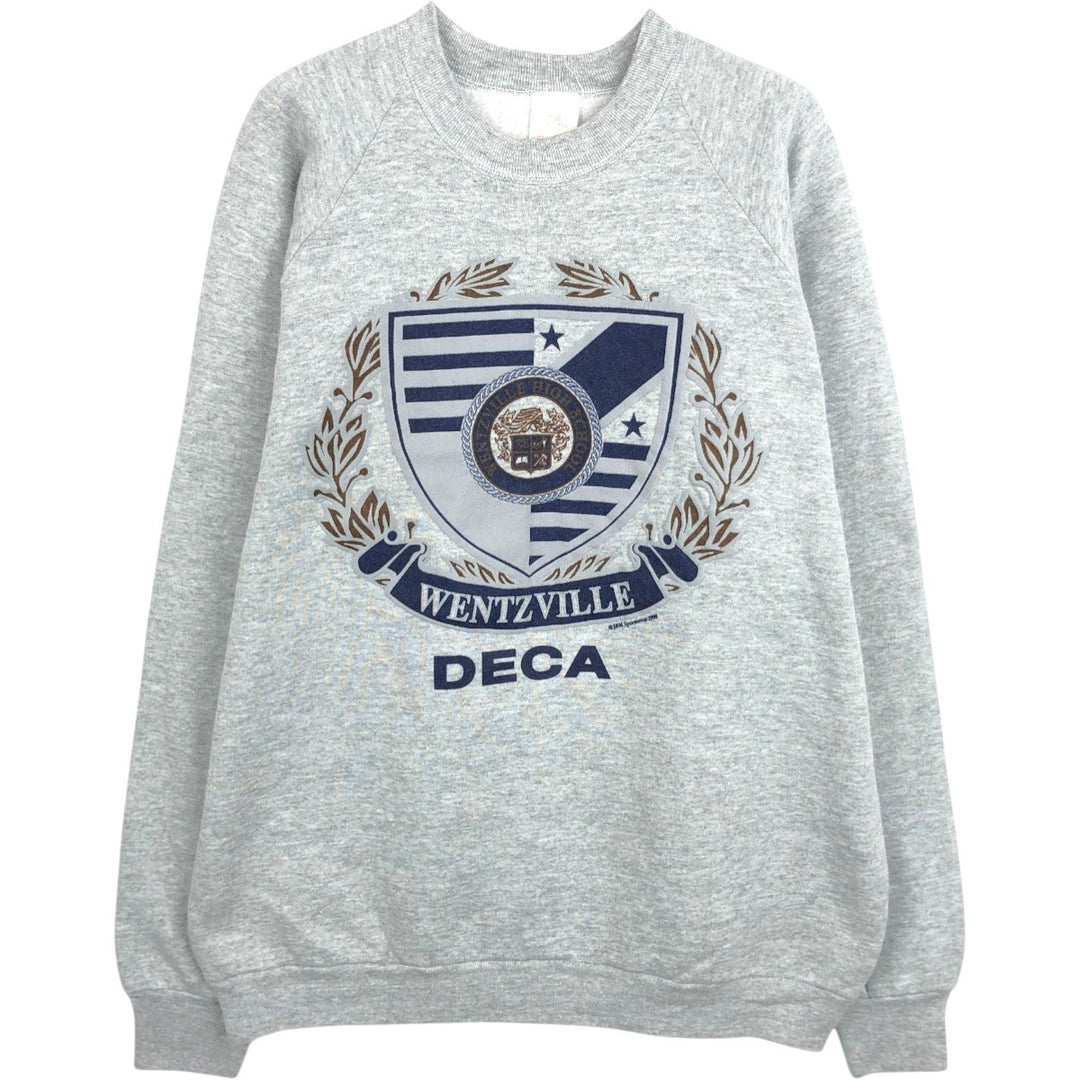 90'S Fruit of the Loom College Sweatshirt, Men's Size XL (approx.), Vintage unclear gray type Vintage Second Hand