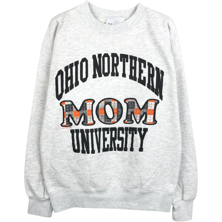 90'S BEEZIL College Sweatshirt, Made in USA, Men's Size L (Equivalent), Vintage polyester gray type Vintage Second Hand