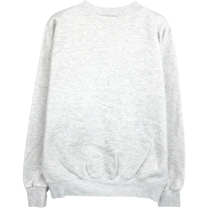 90'S BEEZIL College Sweatshirt, Made in USA, Men's Size L (Equivalent), Vintage polyester gray type Vintage Second Hand