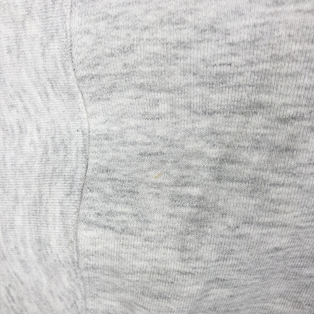 90'S BEEZIL College Sweatshirt, Made in USA, Men's Size L (Equivalent), Vintage polyester gray type Vintage Second Hand