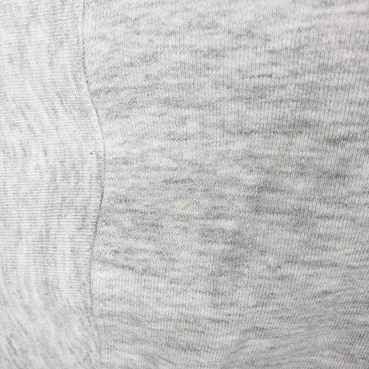 90'S BEEZIL College Sweatshirt, Made in USA, Men's Size L (Equivalent), Vintage polyester gray type Vintage Second Hand