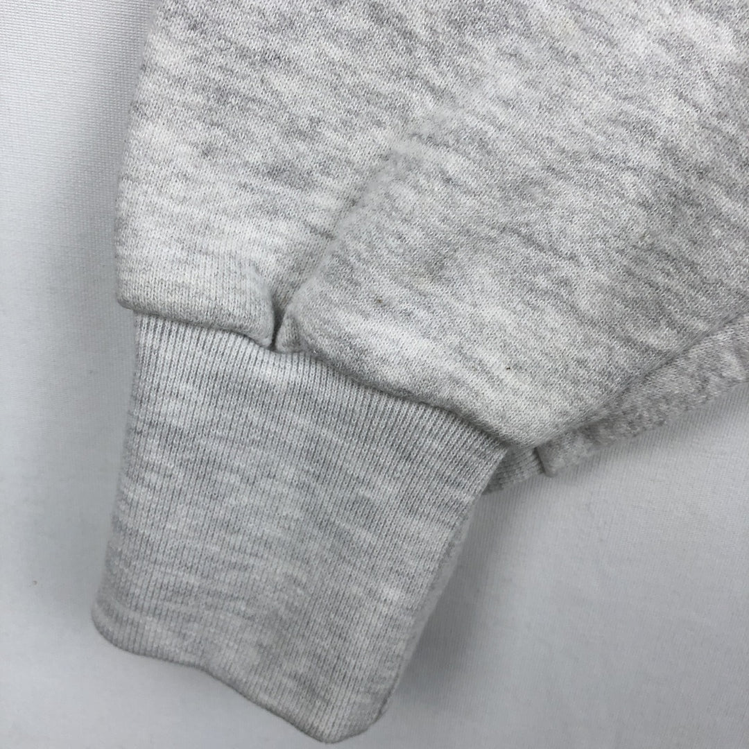 90'S BEEZIL College Sweatshirt, Made in USA, Men's Size L (Equivalent), Vintage polyester gray type Vintage Second Hand