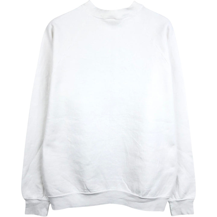 90'S Fruit of the Loom printed sweatshirt, made in the USA, men's size L, vintage cotton white type Vintage Second Hand