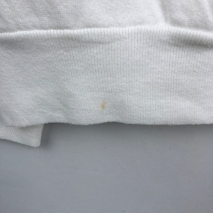 90'S Fruit of the Loom printed sweatshirt, made in the USA, men's size L, vintage cotton white type Vintage Second Hand