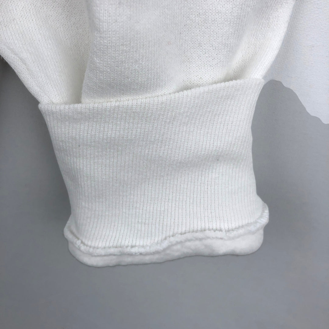 90'S Fruit of the Loom printed sweatshirt, made in the USA, men's size L, vintage cotton white type Vintage Second Hand