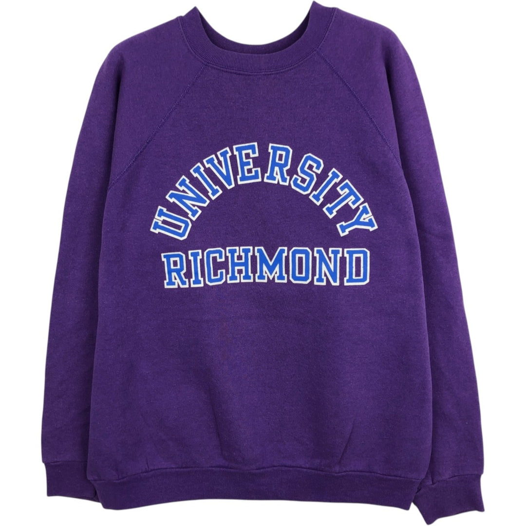 Vintage 90'S Tultex college sweatshirt, made in the USA, size L, men's cotton purple type Vintage Second Hand