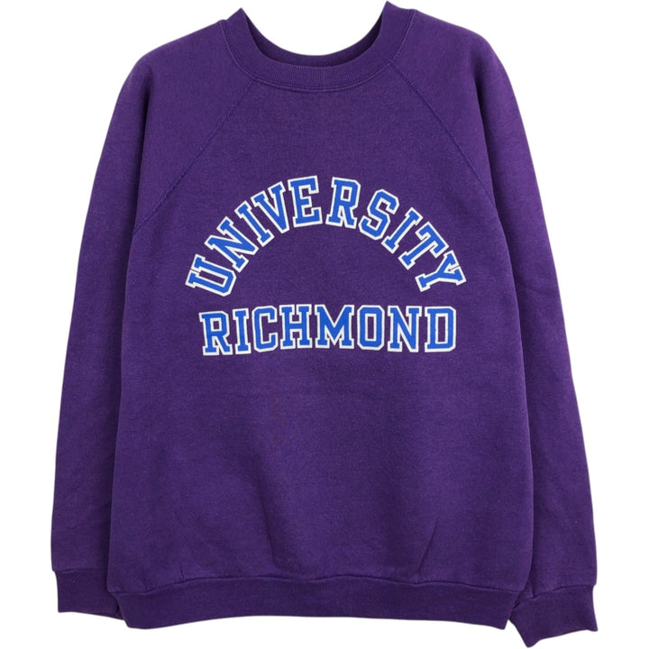 Vintage 90'S Tultex college sweatshirt, made in the USA, size L, men's cotton purple type Vintage Second Hand