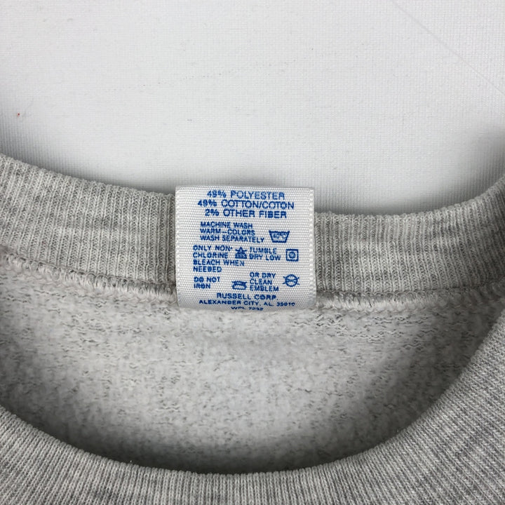 Vintage 90'S Jerzees college sweatshirt, made in the USA, size L, men's polyester gray type Vintage Second Hand