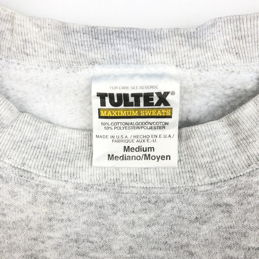 90'S TULTEX MAXIMUM SWEATS College Sweatshirt, Made in USA, Men's Size M (Equivalent), Vintage cotton gray type Vintage Second Hand