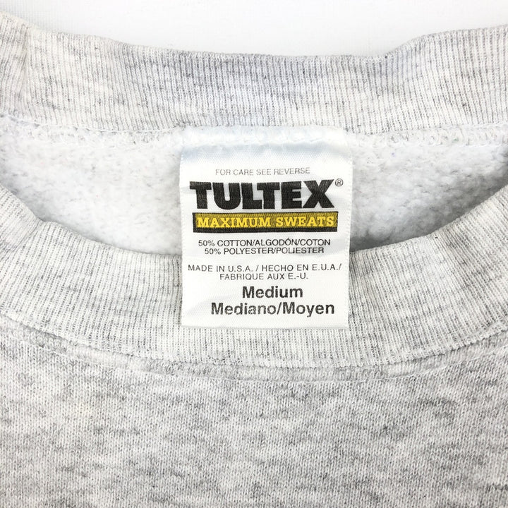 90'S TULTEX MAXIMUM SWEATS College Sweatshirt, Made in USA, Men's Size M (Equivalent), Vintage cotton gray type Vintage Second Hand