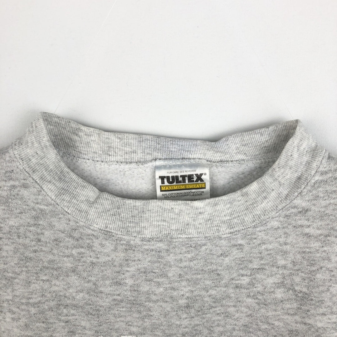 90'S TULTEX MAXIMUM SWEATS College Sweatshirt, Made in USA, Men's Size M (Equivalent), Vintage cotton gray type Vintage Second Hand