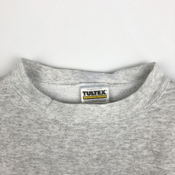 90'S TULTEX MAXIMUM SWEATS College Sweatshirt, Made in USA, Men's Size M (Equivalent), Vintage cotton gray type Vintage Second Hand