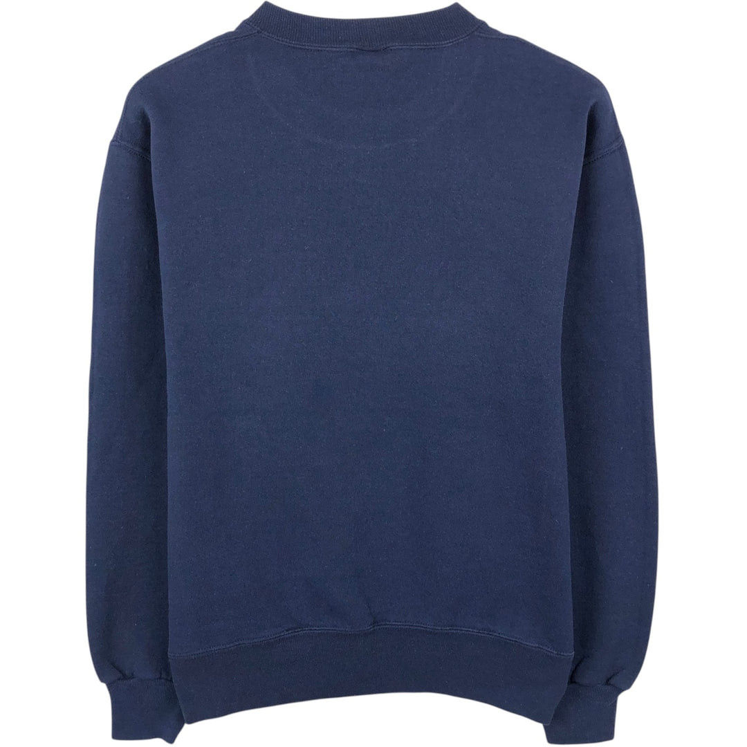 1990'S Russell MICHIGAN University of Michigan College Sweatshirt, Made in USA, Men's Size S (approx.), Vintage cotton navy blue type Vintage Second Hand