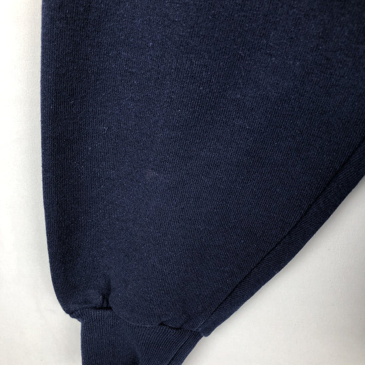 1990'S Russell MICHIGAN University of Michigan College Sweatshirt, Made in USA, Men's Size S (approx.), Vintage cotton navy blue type Vintage Second Hand