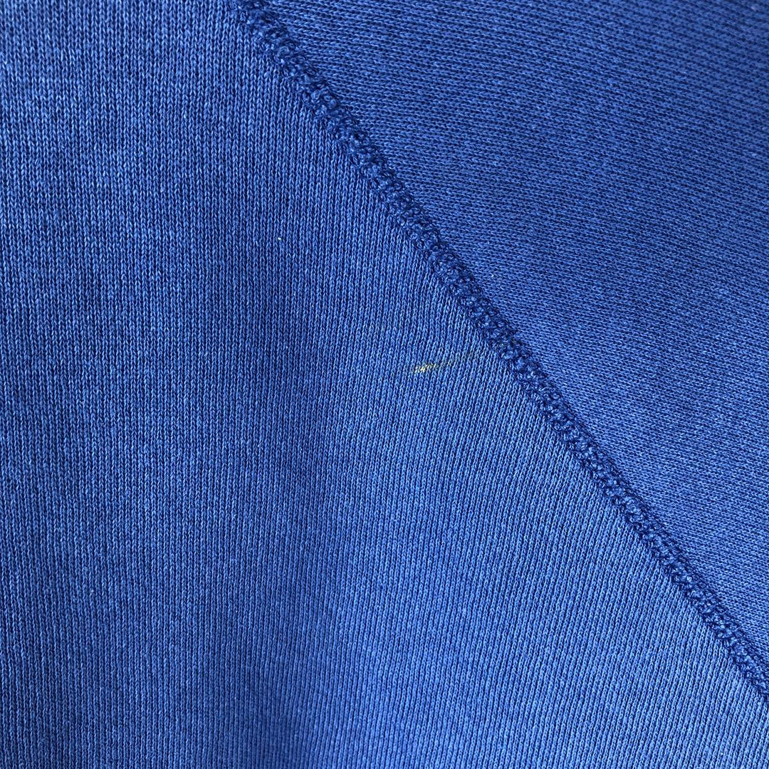 Printed college sweatshirt, men's size L cotton blue type Vintage Second Hand
