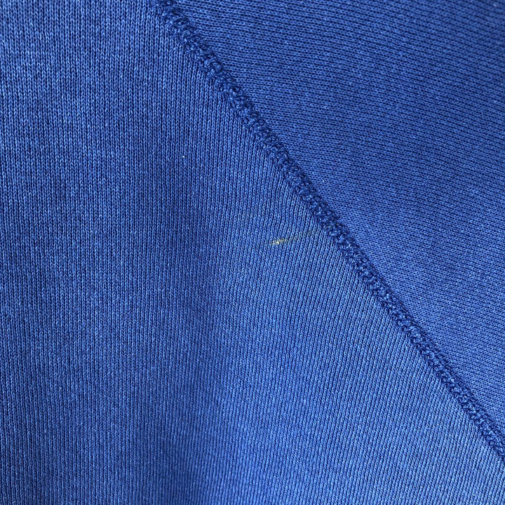Printed college sweatshirt, men's size L cotton blue type Vintage Second Hand