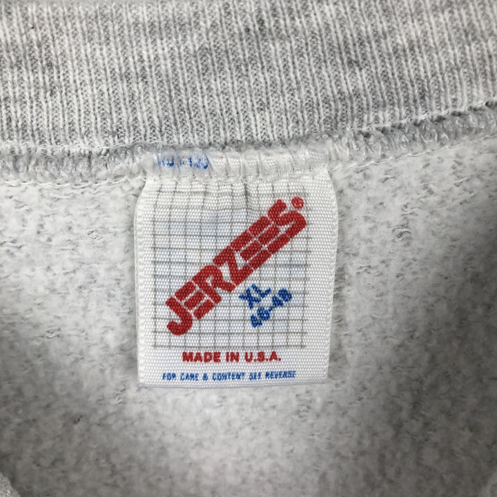 Vintage 1980'S Jerzees college sweatshirt, made in the USA, men's size XL cotton gray type Vintage Second Hand