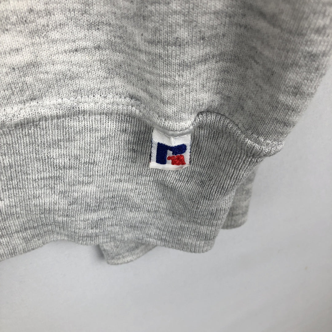 90'S Russell College Sweatshirt, Made in USA, Men's L, Vintage cotton gray type Vintage Second Hand