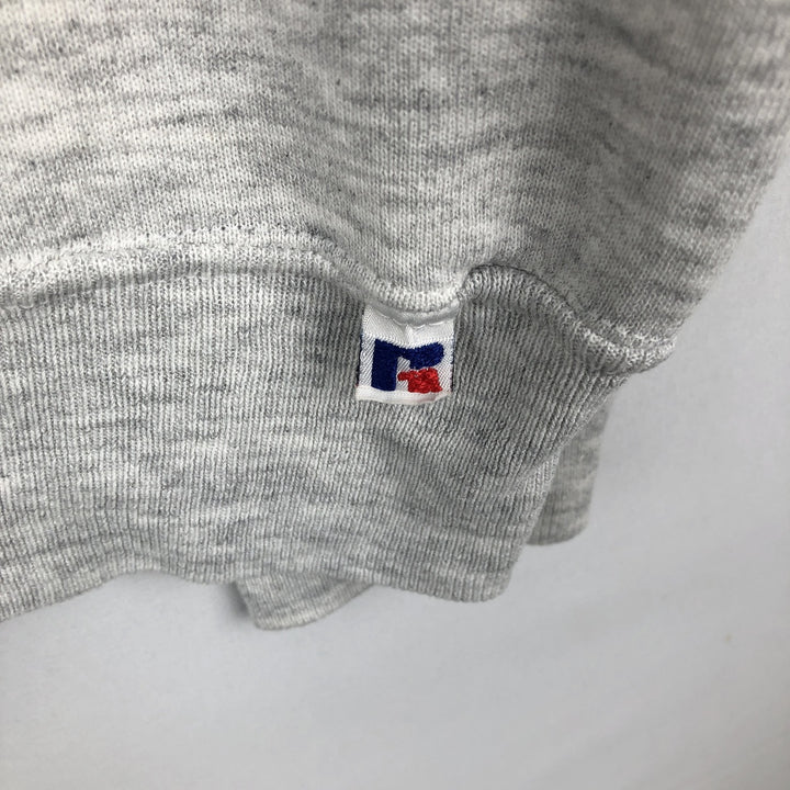 90'S Russell College Sweatshirt, Made in USA, Men's L, Vintage cotton gray type Vintage Second Hand