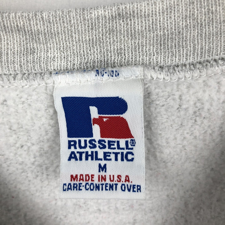 90'S Russell College Sweatshirt, Made in USA, Men's M, Vintage cotton gray type Vintage Second Hand
