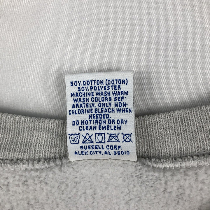 90'S Russell College Sweatshirt, Made in USA, Men's M, Vintage cotton gray type Vintage Second Hand