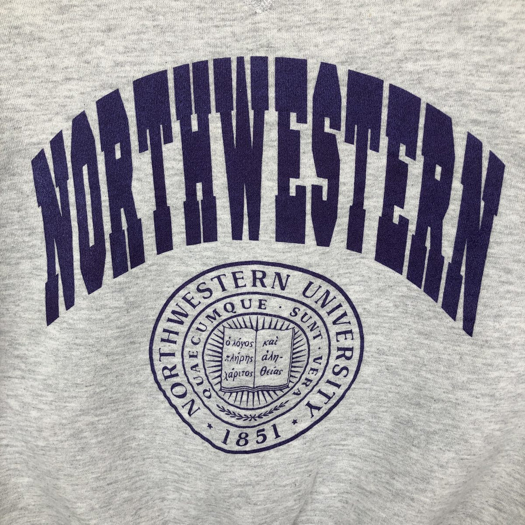 90'S Russell College Sweatshirt, Made in USA, Men's M, Vintage cotton gray type Vintage Second Hand