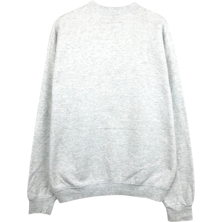 Fruit of the Loom College Sweatshirt, Made in USA, Men's XL equivalent, Vintage. cotton gray type Vintage Second Hand