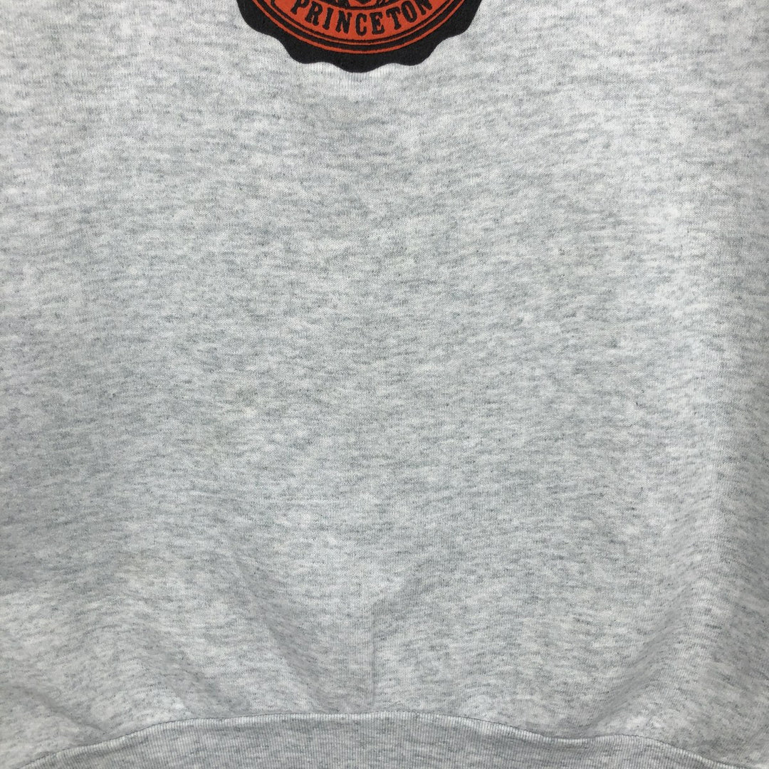 Fruit of the Loom College Sweatshirt, Made in USA, Men's XL equivalent, Vintage. cotton gray type Vintage Second Hand