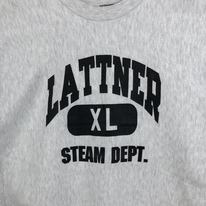 90'S HL Miller Gold College Sweatshirt, Made in USA, Men's XL equivalent, Vintage polyester gray type Vintage Second Hand