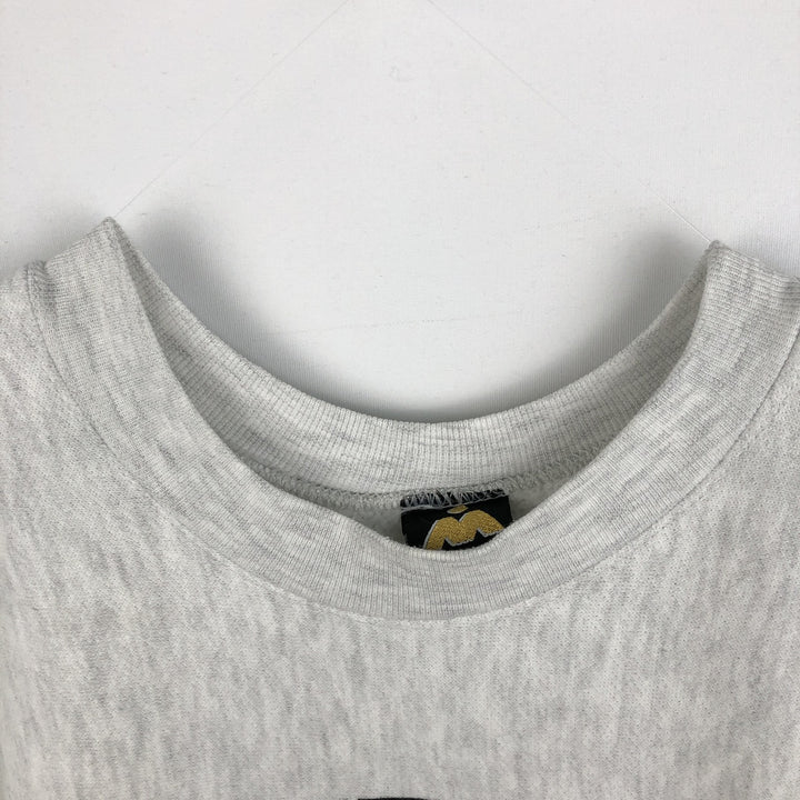 90'S HL Miller Gold College Sweatshirt, Made in USA, Men's XL equivalent, Vintage polyester gray type Vintage Second Hand