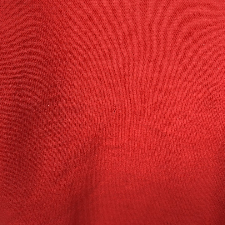 80'S Jerseys University of Wisconsin College Character Sweatshirt, Made in USA, Men's XL equivalent. polyester red type Vintage Second Hand