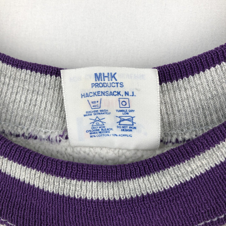 80s-90'S Kayzee College Sweatshirt, Made in USA, Men's Size M (Equivalent), Vintage cotton gray type Vintage Second Hand