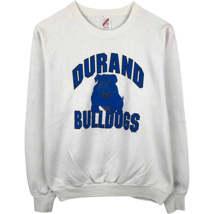 90'S Jerzees College Character Sweatshirt, Made in USA, Men's Size L (approx.), Vintage cotton white type Vintage Second Hand