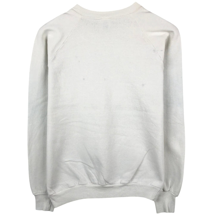 90'S Jerzees College Character Sweatshirt, Made in USA, Men's Size L (approx.), Vintage cotton white type Vintage Second Hand