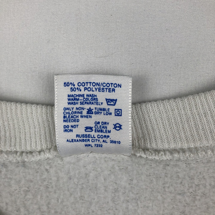 90'S Jerzees College Character Sweatshirt, Made in USA, Men's Size L (approx.), Vintage cotton white type Vintage Second Hand