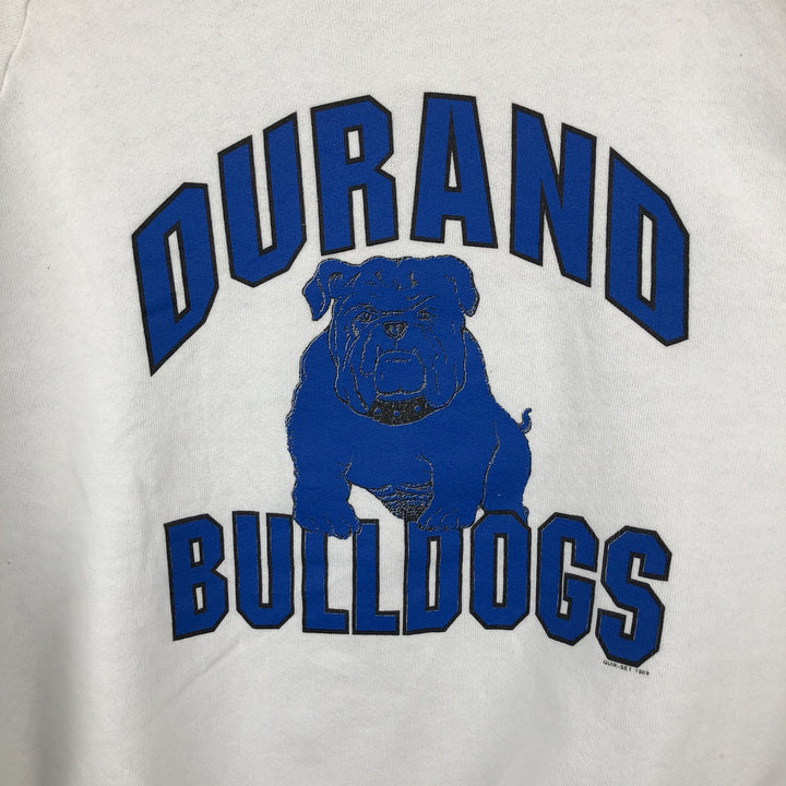 90'S Jerzees College Character Sweatshirt, Made in USA, Men's Size L (approx.), Vintage cotton white type Vintage Second Hand