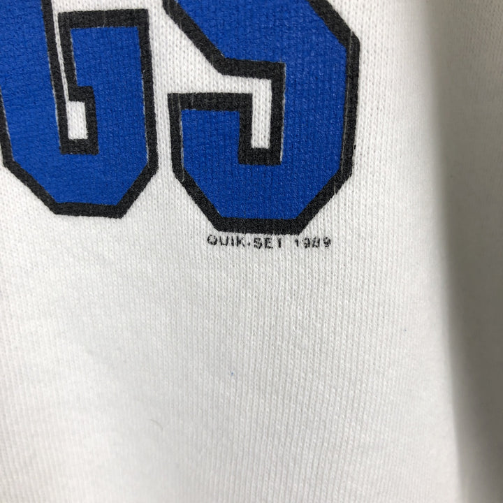 90'S Jerzees College Character Sweatshirt, Made in USA, Men's Size L (approx.), Vintage cotton white type Vintage Second Hand